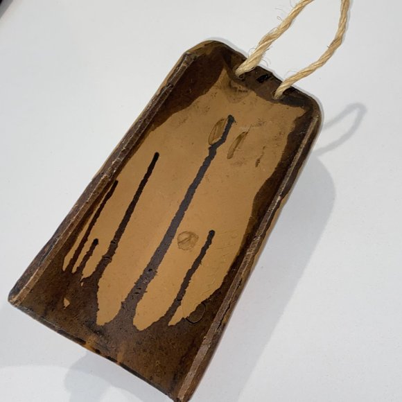 African Woman Pottery Wall Hanging Eclectic Decor Collectible - Picture 5 of 6